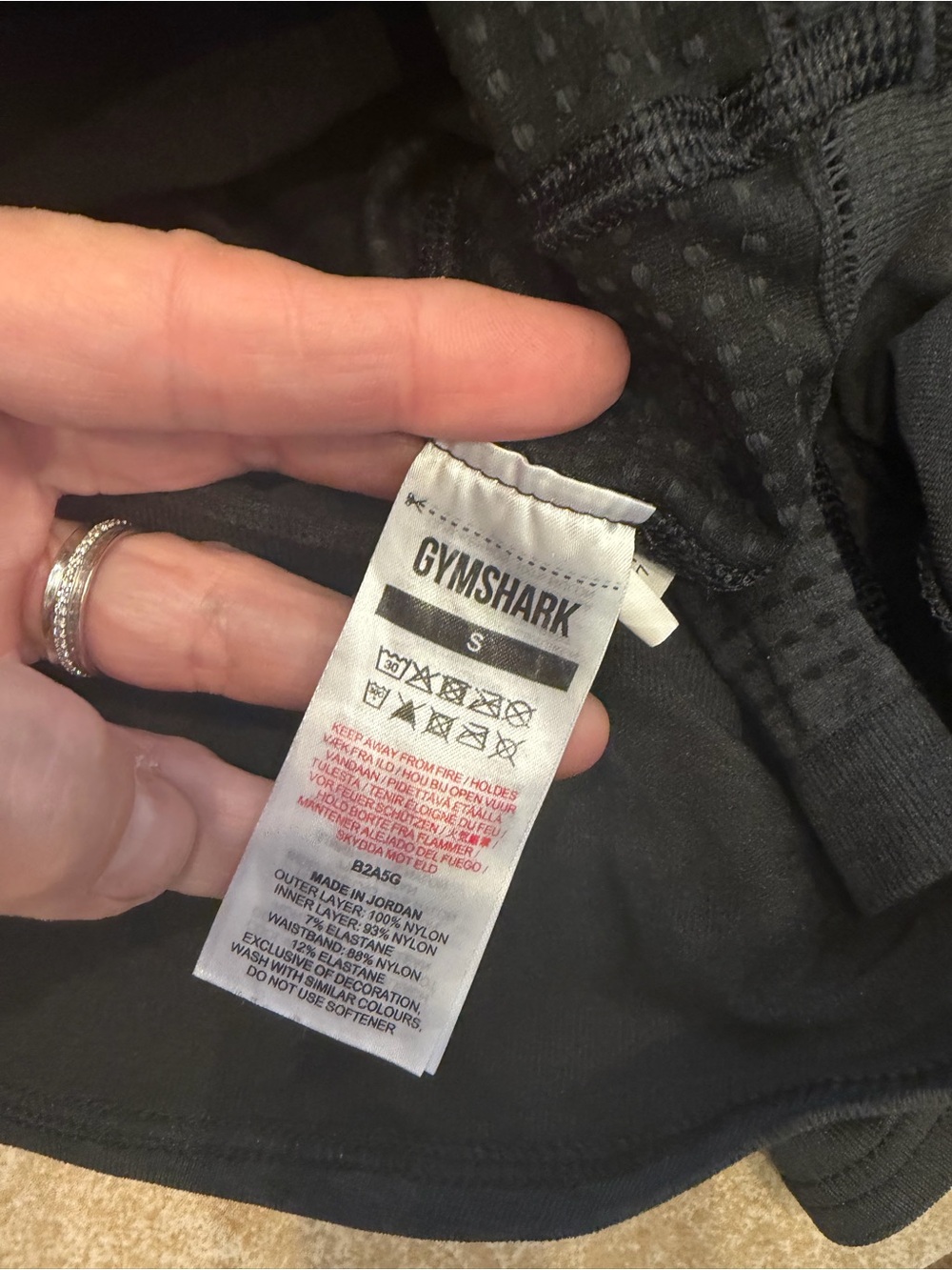 Gymshark Women’s Black Layered Training Shorts lined - Picture 5 of 6